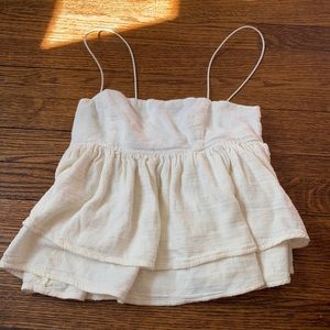 Ruffle tank top